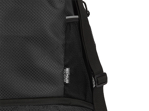 Nomad спортивная сумка из переработанного материала GRS с завязками и нижним отделением на 18 л, черный - рис 5.