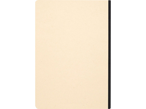 Блокнот из сахарного тростника и RPET А5 Liliana, натуральный/черный - рис 4.