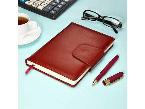 Ежедневник А5 недатированный Prestige, коричневый (Р) - рис 7.