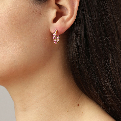 Серьги RAQUEL SG LIGHT ROSE Dyrberg Kern 460063 - рис 2.