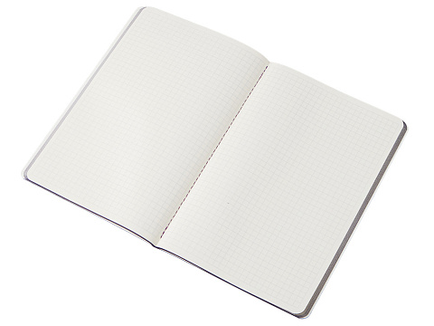 Блокнот Audrey А5 на сшивке в гибкой обложке софт-тач, фиолетовый - рис 3.