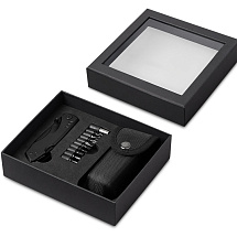 Универсальный мультитул с битами в подарочной упаковке с окном Шэйп , черный