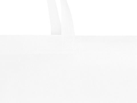 Экосил эко-сумка с ластовицей из нетканого материала, переработанного по стандарту GRS, объемом 12 л, белый - рис 4.