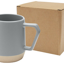 Dolce керамическая кружка объемом 300 мл с матовой отделкой, серый