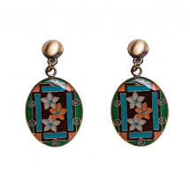 Серьги Незабудки Clara Bijoux A75776-6 BR