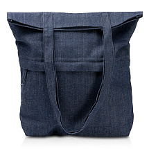 Сумка из переработанной джинсовой ткани Крик (Kirk), синий