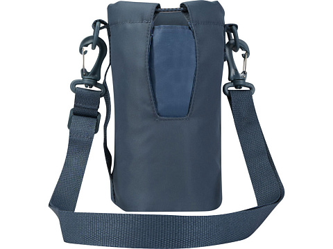 Трип Эви дорожная сумка для бутылок из переработанного материала объемом 2 л, серо-синий - рис 3.