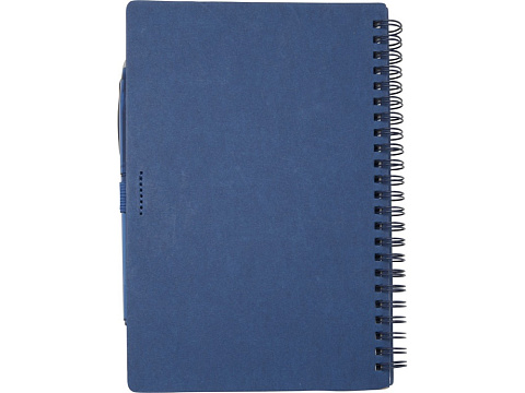 Slate многоразовый набор из блокнота в мягкой обложке и ручки - Темно - синий - рис 3.