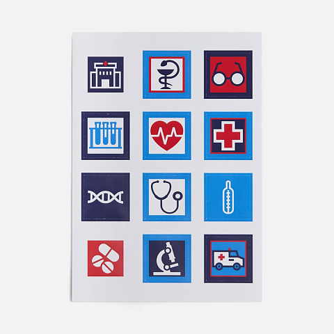 Стикерпак бумажный Industry, медицина - рис 2.