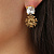 Серьги POPPY SG BROWN / CRYSTAL Dyrberg Kern 470120 - миниатюра - рис 2.