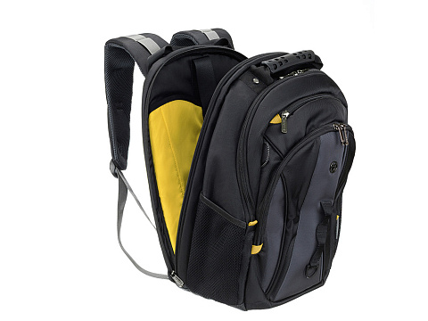 Рюкзак TORBER МЕГАПОЛИС с отделением для ноутбука 15.6, чёрный/серый, полиэстер, 37 х 17 х 45 см - рис 9.