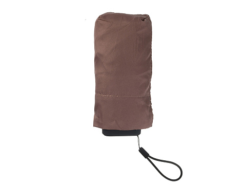 Зонт складной женский TORBER, механика, 5 сложений, коричневый, каркас алюминий, эпонж, пластиковая ручка, диаметр 91 см - рис 8.