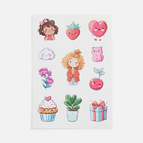 Стикерпак бумажный Thematic, для девочек