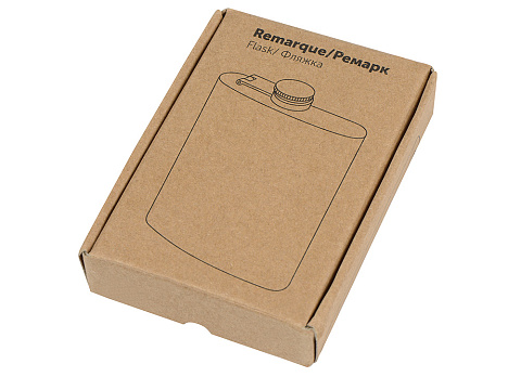 Фляжка 240 мл Remarque soft touch, 304 сталь, бежевый - рис 5.