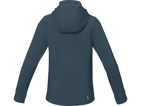 Куртка софтшел Ланглей женская, серо-синий - рис 3.