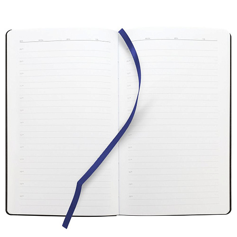 Ежедневник Knit, недатированный, темно-синий - рис 9.