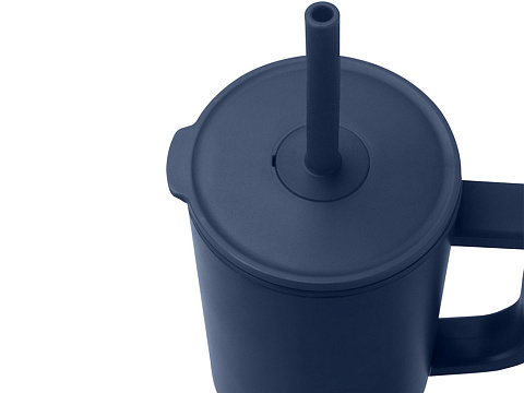 Brady термостакан с силиконовой трубочкой, объемом 900 мл, сертифицированный согласно RCS - Темно - синий - рис 4.