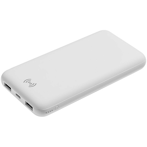 Aккумулятор Quick Charge Wireless 10000 мАч, белый - рис 2.