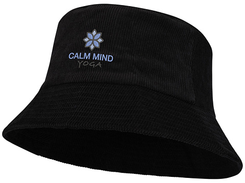 Панама Howson из переработанного вельвета - Сплошной черный - рис 4.