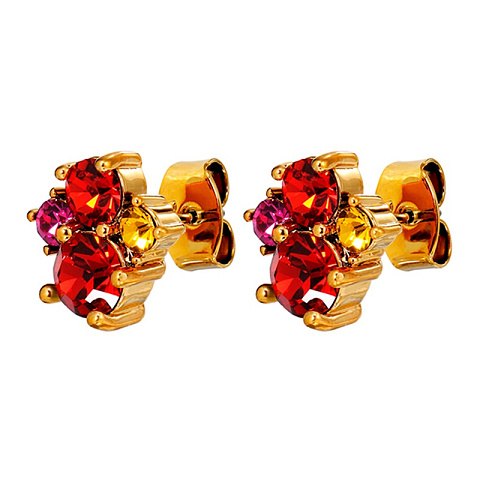 Серьги BILLIS SG RED / PINK Dyrberg Kern 470139 - рис 4.