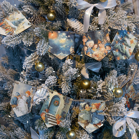 Деревянные флажки «Праздничные мотивы» - рис 8.