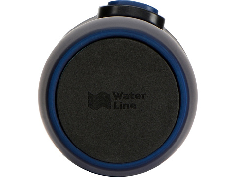 Вакуумная термокружка с кнопкой Streamline, Waterline, soft-touch, темно-синий - рис 6.