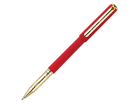 Ручка пластиковая шариковая Parliament, 0,7 мм, синие чернила, красный/золотистый