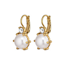 Серьги BEGONIA SG WHITE PEARL Dyrberg Kern 460040