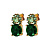 Серьги BECKIA SG EMERALD GREEN Dyrberg Kern 470096 - миниатюра