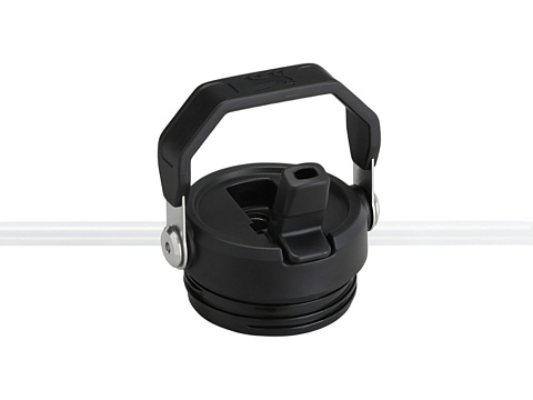 Бутылка для воды объемом 700 мл с откидной трубочкой Stanley IceFlow™ 2.0 - сплошной черный - рис 3.