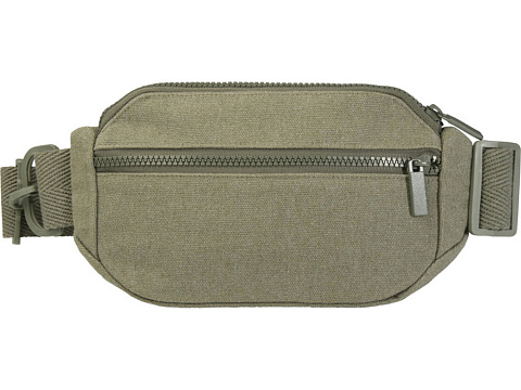 Кресент сумка через плечо Aware™ плотностью 500 г/м² из переработанного материала, зеленый - рис 2.