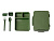 Ланч-бокс COMIX/КОМИКС с тремя отделениями, темно-зеленый - миниатюра