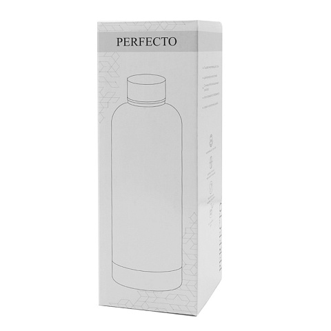 Термобутылка Perfecto софт-тач, синий. - рис 4.