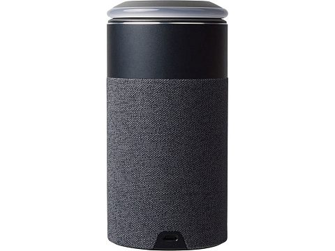 Колонка с беспроводной Magsafe-зарядкой для смартфона и наушников Мьюзик, 15 Вт, черный - рис 5.