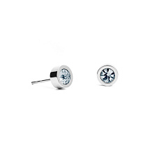 Пусеты Sky Blue 6х3 Fiore Luna SWE126 BS S