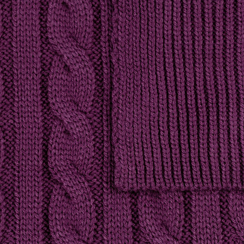 Шарф Heat Trick, баклажановый - рис 4.