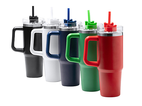 Термокружка Крэнстон с двойными стенками из переработанной нержавеющей стали, красный - рис 6.