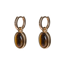 Серьги TIGER EYE Fiore Luna LE1203 BR/G