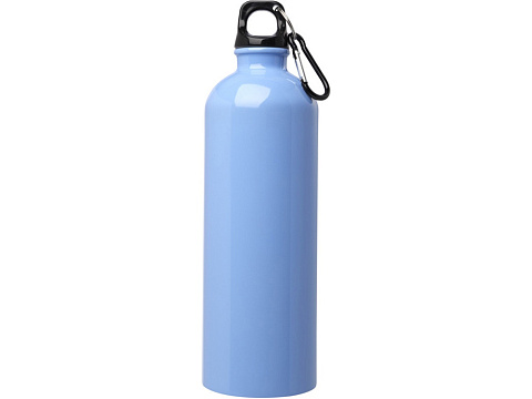 Одностенная бутылка для воды с карабином Oregon, изготовленная из нержавеющей стали, сертифицированной по стандарту RCS, объемом 750 мл - Cloud Blue - рис 2.