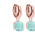 Серьги Firenze soft aqua Qudo *300413 BL/RG - миниатюра - рис 2.