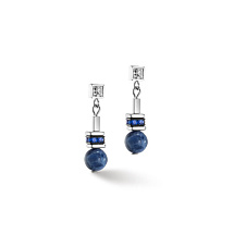 #Пусеты Blue-Silver Coeur de Lion #4351/21-0717
