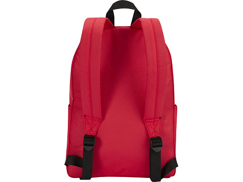 Байрон рюкзак для 14-дюймового ноутбука объемом 16 л, изготовленный из переработанных материалов по стандарту GRS, красный - рис 3.