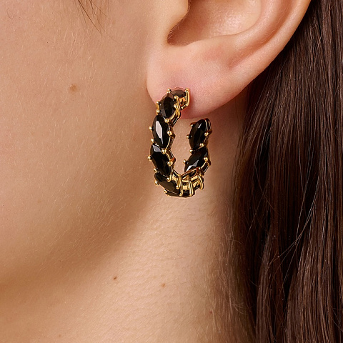 Серьги TAMARIN SG BLACK Dyrberg Kern 470016 - рис 2.