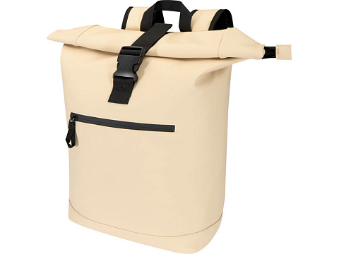 Переработанный рюкзак Реси Плюс 15 GRS с закручивающимся верхом объемом 18 л, бежевый