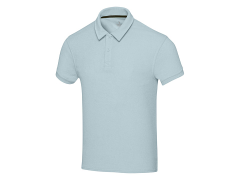 Рубашка поло унисекс Akoya из переработанного махрового материала - Cloud Blue - рис 5.