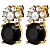 Серьги BECKIA SG BLACK / CRYSTAL Dyrberg Kern 470098 - миниатюра - рис 3.