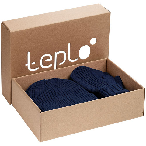 Набор Nordkyn Full Set с шарфом, синий - рис 2.