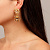 Серьги LINA SG BROWN /GOLDEN Dyrberg Kern *450074 - миниатюра - рис 2.