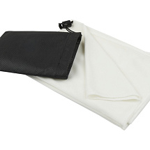 Lucas спортивное полотенце из переработанного полиэстера 50х100 см - Белый