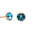 Пусеты Aqua Fiore Luna SWE298 AQ RG - миниатюра - рис 2.